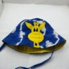Blue tie-dye giraffe hat – reversible children's hat
